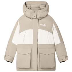 FILA 防泼水保暖 女士中长款羽绒服