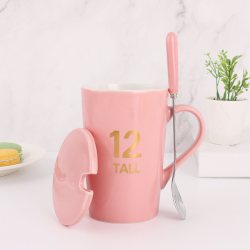 杯师傅 马克杯陶瓷杯带盖男生杯子女陶瓷家用茶杯水杯耐高温食品级咖啡杯