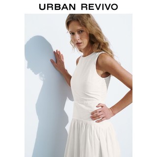 URBAN REVIVO UWM760048 拼接棉质连衣裙