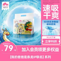 盛夏光年 龙爸速吸干爽婴儿纸尿裤XL码2包72片 我的爸爸是条龙联名系列
