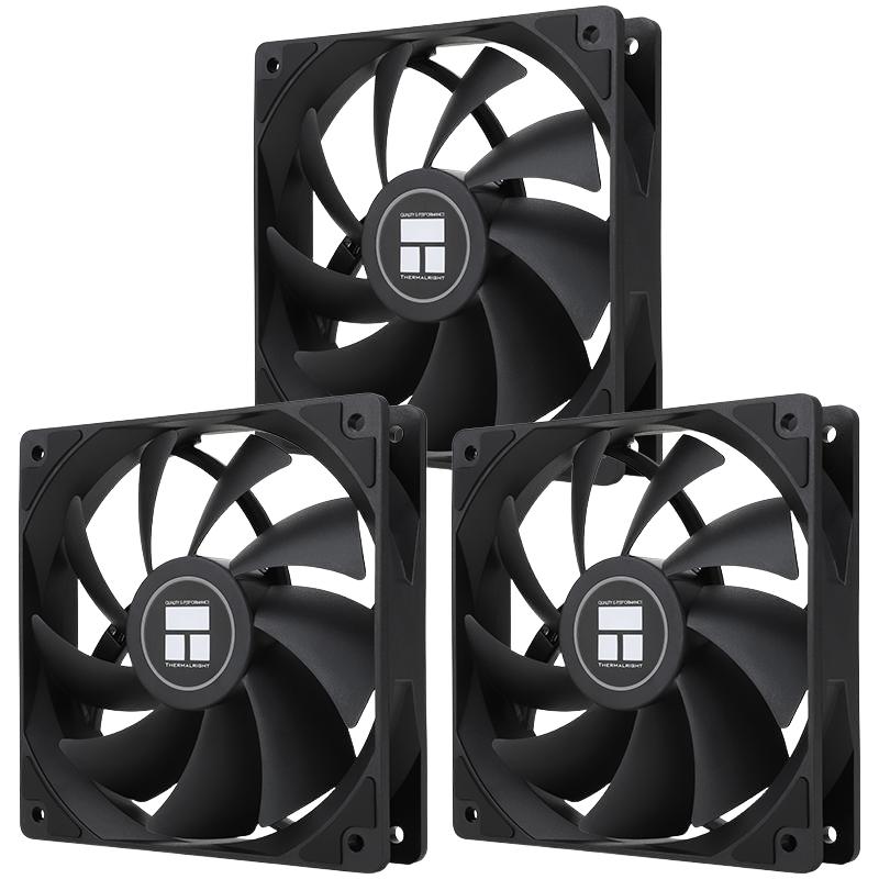 利民Thermalright TL-C12C X3 黑色12cm性能级风压扇 三连包套装