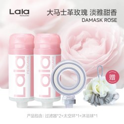 娜拉之夏 韩国香氛净水除氯洗澡养肤花洒过滤器2瓶+太空环增压喷头