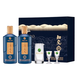 知交酒 习酒 知交 知行义礼盒 53度 酱香型白酒 500ml*2瓶礼盒装
