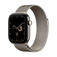 Apple Watch Series 12 eSIM版 42mm原色钛金属米兰尼斯表带智能手表