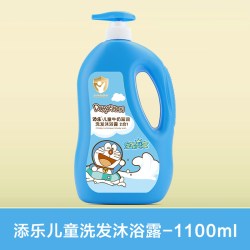 Doraemon 添乐哆啦A梦儿童牛奶花香沐浴露温和配方沐浴乳家庭大瓶装1.1kg