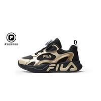 国家补贴：FILA 男小童舒适百搭跑步鞋儿童低帮旋钮扣跑鞋