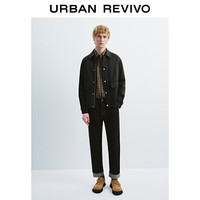 URBAN REVIVO UMM150029 休闲宽松夹克 黑色 XS