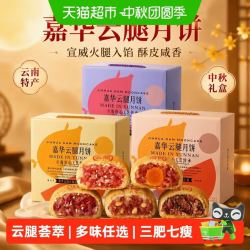 嘉华食品 嘉华云南特产传统云腿月饼800g