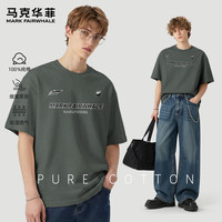 马克华菲 男士100%纯棉短袖t恤衫