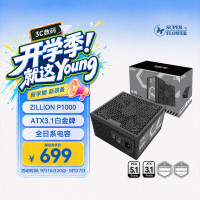 振华 白金牌全模 电源  1000W