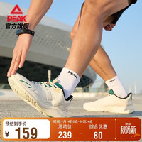 匹克 男鞋态极科技轻跃跑步鞋春季耐磨减震运动鞋男透气休闲鞋DH510531 帆布白色/绿 43