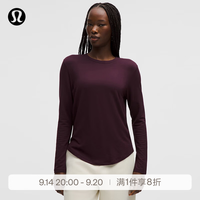 lululemon Love女士莫代尔拉绒长袖套头衫LW3GEHS 乌梅紫 XS