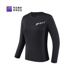 必迈 运动云感圆领长袖速干衣男训练服女透气轻弹上衣吸湿排汗T恤