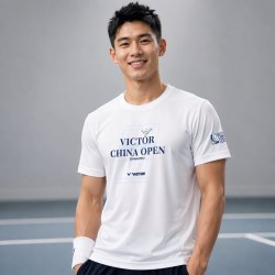 VICTOR 胜利特价羽毛球服26年中国公开赛纪念特价短袖2601CO