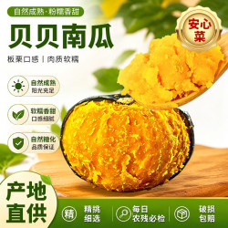 京鲜生 贝贝南瓜 粉糯香甜 精品大果4.5斤 新鲜蔬菜