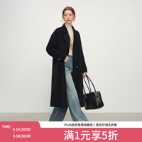 范思蓝恩 钻石立裁系列小个子毛呢外套女2025冬装全羊毛双排扣大衣