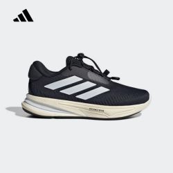 adidas 儿童款搭扣款透气舒适低帮运动训练跑步鞋JH6241