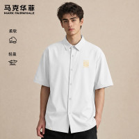 马克华菲 冰感透气 白色 XL 男士短袖衬衫