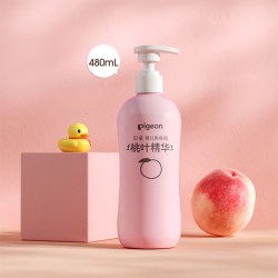 贝亲 桃子水春夏舒缓爽身露婴儿宝宝桃叶液体爽身粉大容量旗舰店