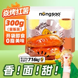 东北农嫂 焱烤红薯地瓜0脂即食300g/包（4袋）解馋零食冷热两吃B