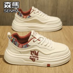 森馬 男鞋2026新款秋季潮牌百搭男士运动休闲板鞋软底增高小白潮鞋