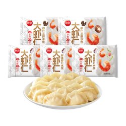 思念 大虾仁鲜美虾仁水饺400g*5速冻水饺煎饺早餐半成品组合装
