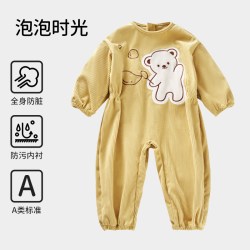 欧孕 女宝宝连体罩衣户外外穿