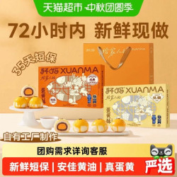 轩妈 家蛋黄酥红豆味低糖款雪媚娘短保伴手礼糕休闲零食团购330g