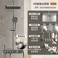 箭牌 AE34188MZHGGW 四功能恒温花洒套装 智旋圆管