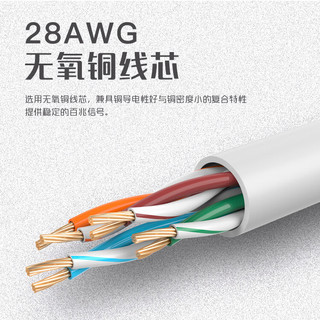禄讯 超五类非屏蔽成品网线 纯铜 RJ45接口 5米