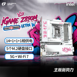 七彩虹 主板CPU套装iGame Z890M ULTRA W V20 Intel