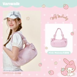 VANWALK 三丽鸥美乐蒂女款手提饺子包小众休闲百搭云朵包手提包