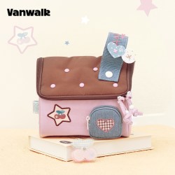 VANWALK 手账屋 新款撞色小房子化妆包女生旅行随身洗漱收纳包礼物