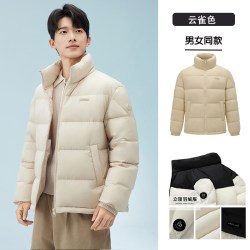 鸭鸭羽绒服 男士短款2026年新款冬季加厚立领男女同款面包服外套HY