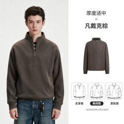 NVG·YOUNG navigare小帆船拉链半开领卫衣情侣款秋季新款宽松休闲上衣中性