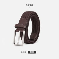 移动端：navigare 意大利小帆船男士编织针扣腰带弹力休闲百搭皮带简约裤带