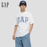Gap 男女装2026春季新款纯棉logo印花宽松短袖T恤复古上衣866089