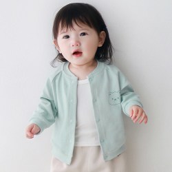 吉启萌 婴儿外套春秋1岁儿童2薄款外出衣服男童女童开衫幼儿上衣宝宝秋装