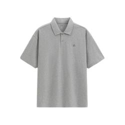 Gap 892476 纯棉小熊刺绣 浅灰色 XL 男士POLO衫