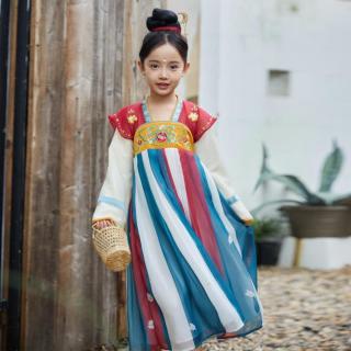 富罗迷 新中式齐胸襦裙秋季精美刺绣汉服裙汉服连衣裙