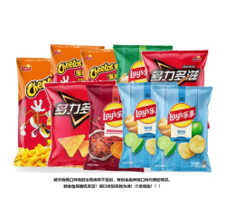 乐事 薯片组合装 奇多牛排鸡翅芝士麻辣锅气泡味 596g 9件