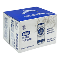 盒马 精酿传统比利时风味小麦白啤 500ml*12罐