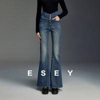 ESE-Y 高腰微喇牛仔裤