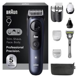 BRAUN 9系多功能理发器剃须刀套装 钛合金刀头 40档调节 120分钟续航