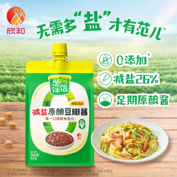 欣和 葱伴侣减盐原酿豆瓣酱450g加嘴装调味品0%添加防腐剂足期原酿
