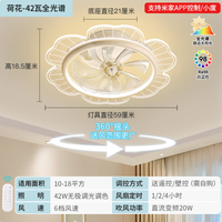 雷士 风扇灯客厅吊扇隐形餐厅现代欧式简约 荐【荷花全光谱】