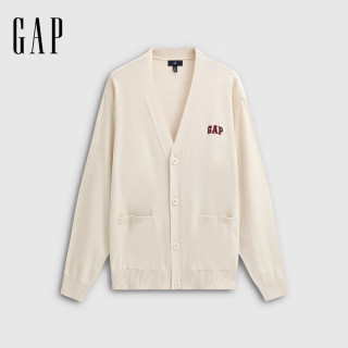 Gap 男装秋季刺绣logo针织外套