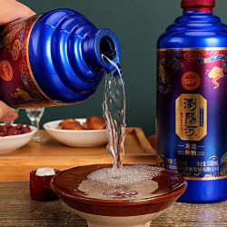 瀏陽河 浏阳河手提礼盒白酒52度浓香整箱500ml*2龙瓷御酒节日送礼送老丈人