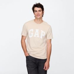 Gap 美版856659 纯棉印花圆领修身短袖T恤