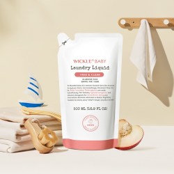 WICKLE 白桃味宝宝洗衣液抑菌洗衣液补充装500ml